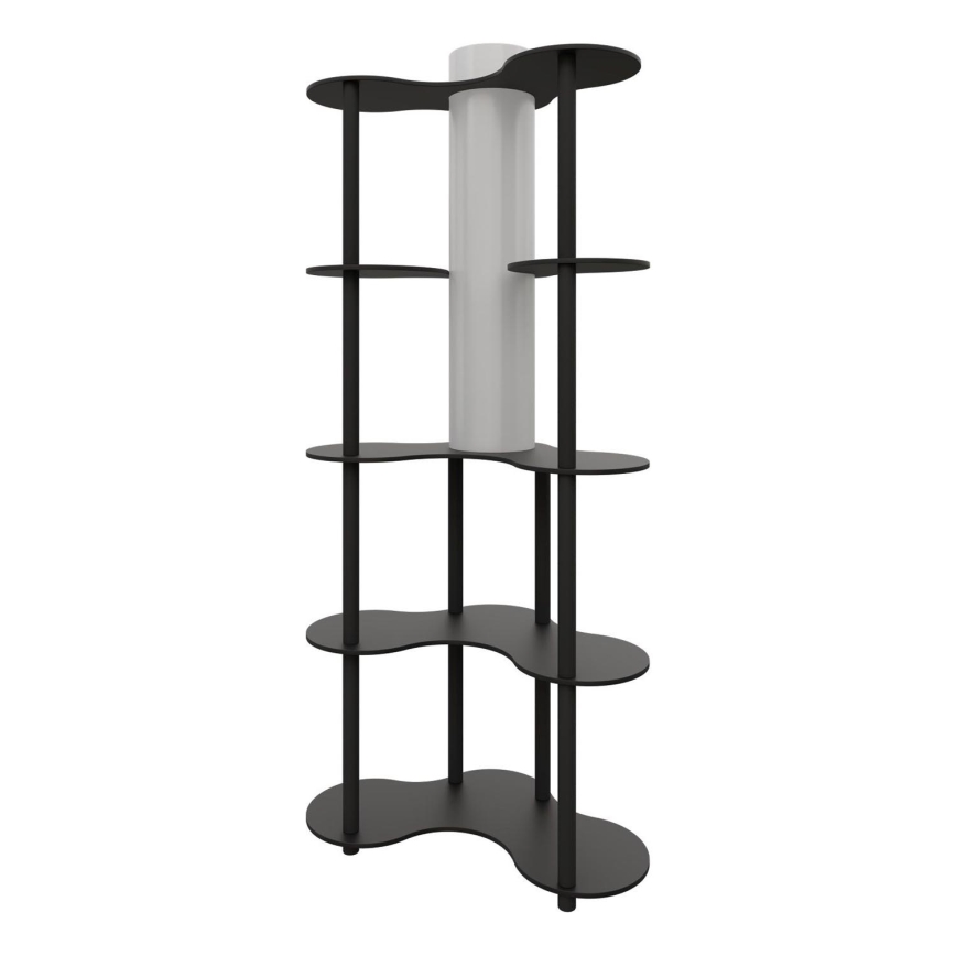 Lampe sur pied avec étagères NOTO 1xE27/40W/230V noire