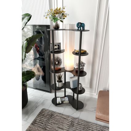 Lampe sur pied avec étagères NOTO 1xE27/40W/230V noire