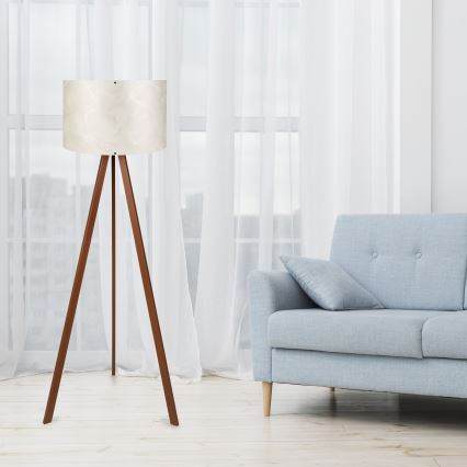 Lampe sur pied AYD 1xE27/40W/230V blanche/brune