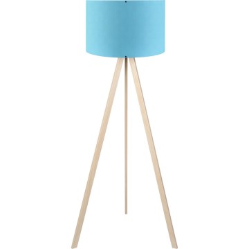 Lampe sur pied AYD 1xE27/40W/230V bleue/beige