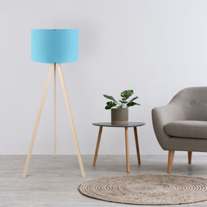 Lampe sur pied AYD 1xE27/40W/230V bleue/beige
