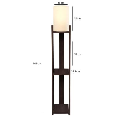 Lampe sur pied AYD 1xE27/40W/230V brun/crème