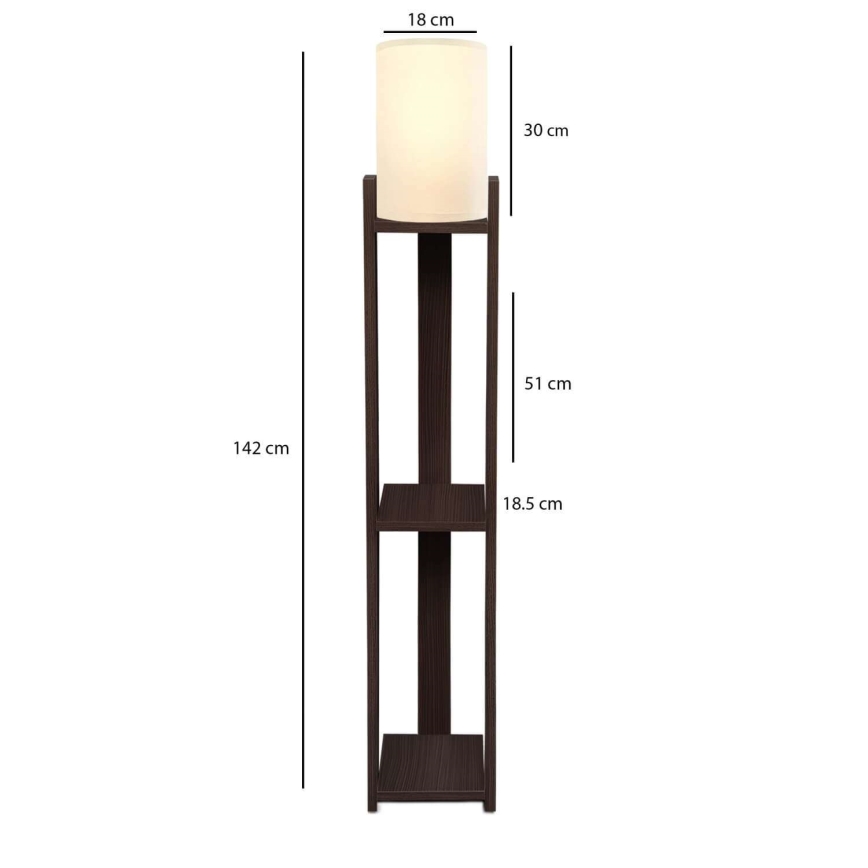 Lampe sur pied AYD 1xE27/40W/230V brun/crème