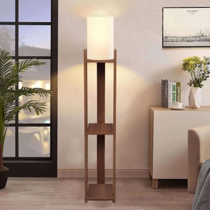 Lampe sur pied AYD 1xE27/40W/230V brun/crème
