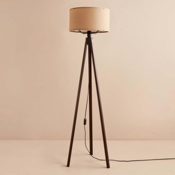 Lampe sur pied AYD 1xE27/40W/230V marron/beige