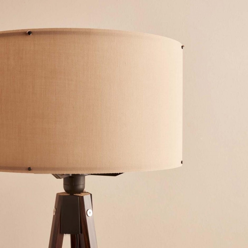 Lampe sur pied AYD 1xE27/40W/230V marron/beige