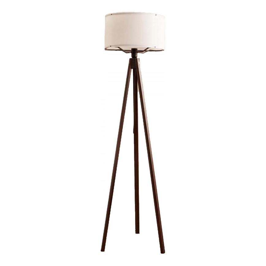 Lampe sur pied AYD 1xE27/40W/230V marron/blanc