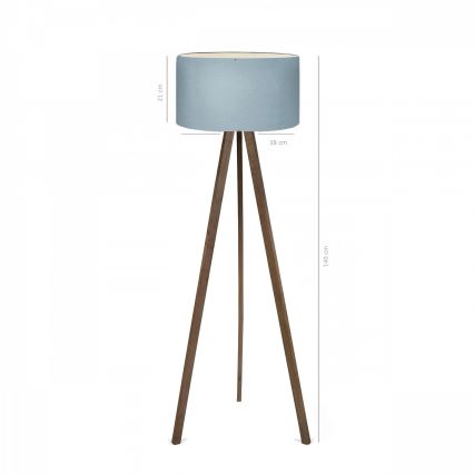 Lampe sur pied AYD 1xE27/40W/230V marron/bleu