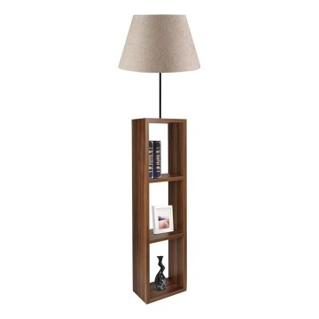 Lampe sur pied AYD 1xE27/40W/230V marron/gris