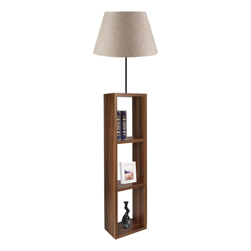 Lampe sur pied AYD 1xE27/40W/230V marron/gris