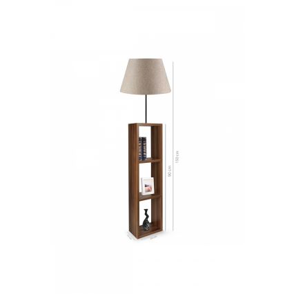 Lampe sur pied AYD 1xE27/40W/230V marron/gris