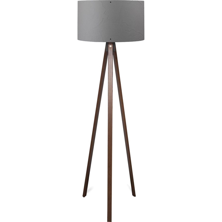 Lampe sur pied AYD 1xE27/40W/230V marron/gris