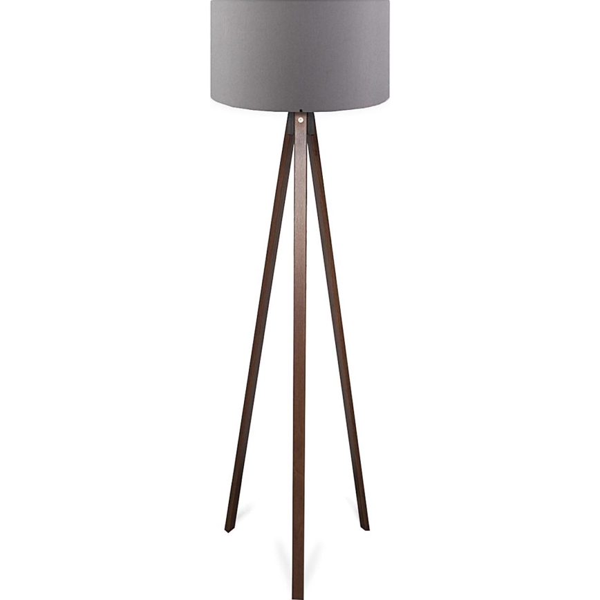 Lampe sur pied AYD 1xE27/40W/230V marron/gris
