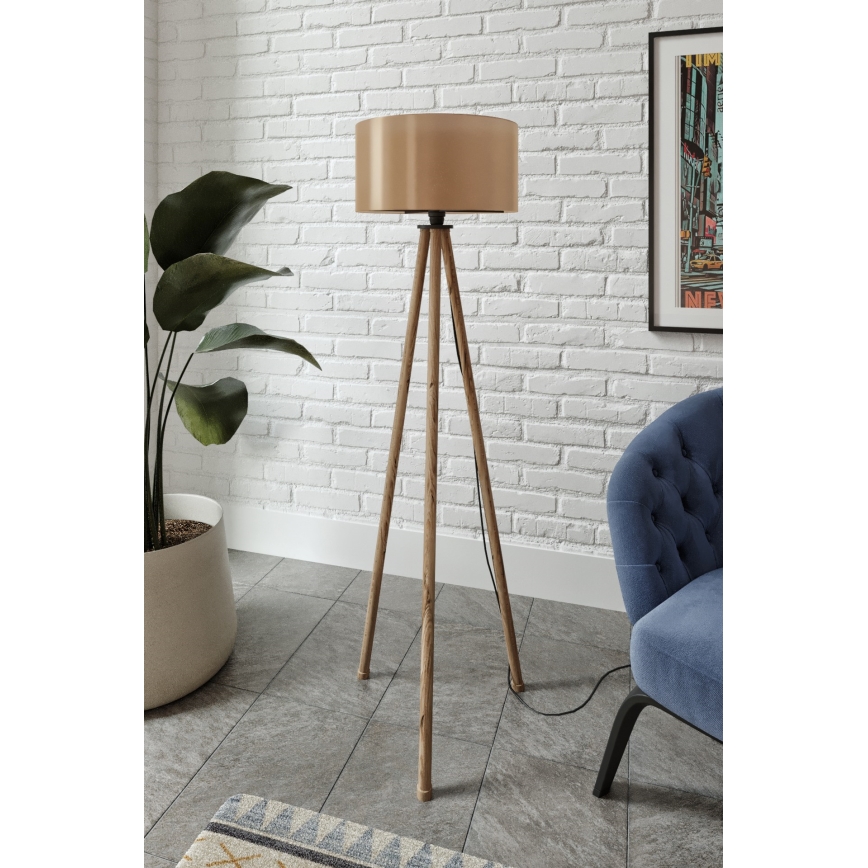 Lampe sur pied AYD 1xE27/40W/230V marron