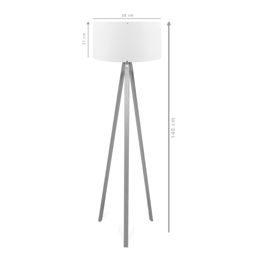 Lampe sur pied AYD 1xE27/40W/230V marron
