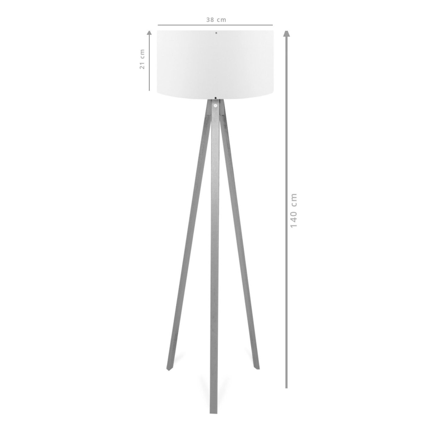 Lampe sur pied AYD 1xE27/40W/230V marron