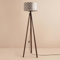 Lampe sur pied AYD 1xE27/40W/230V marron/noir/blanc