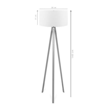 Lampe sur pied AYD 1xE27/40W/230V Marron/Rouge