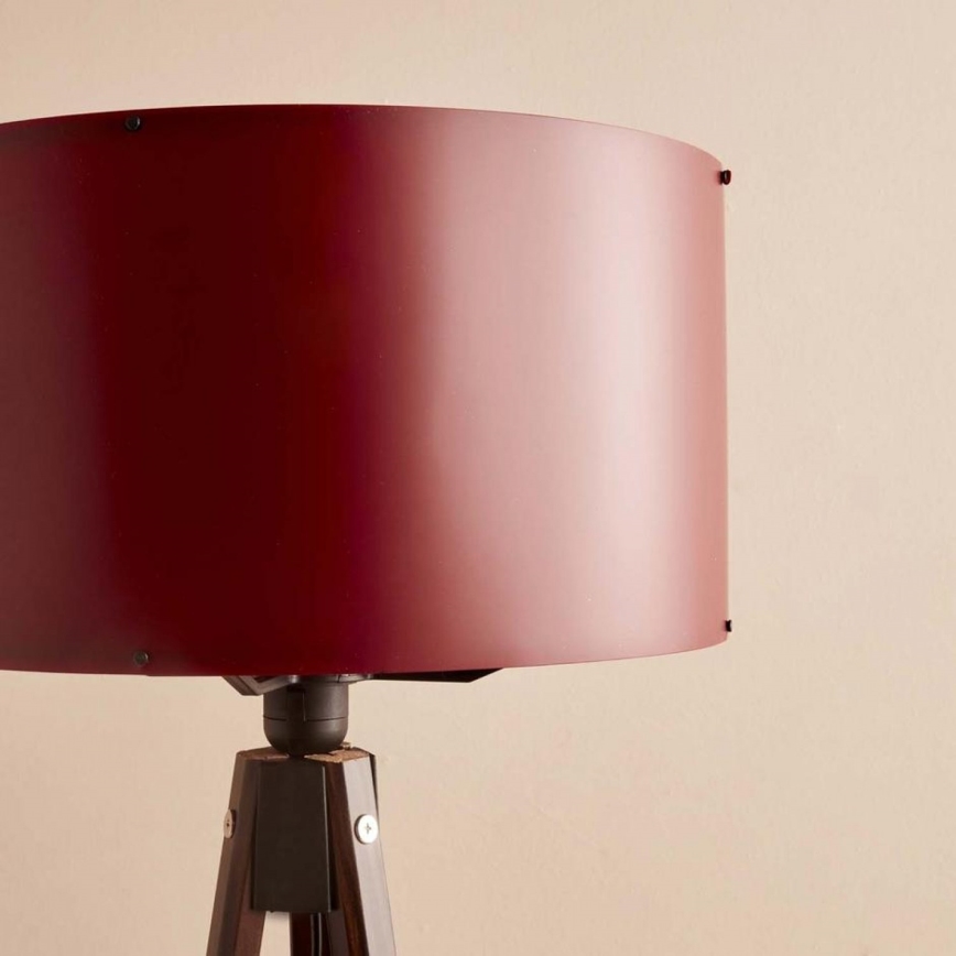 Lampe sur pied AYD 1xE27/40W/230V marron/rouge