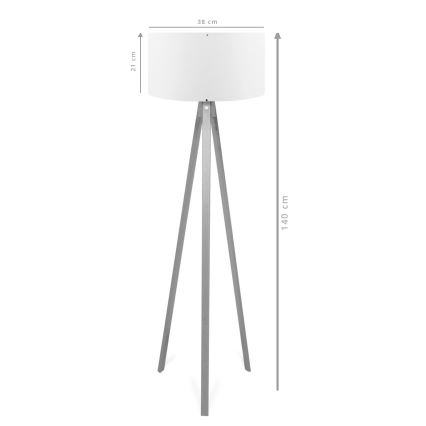 Lampe sur pied AYD 1xE27/40W/230V marron/vert