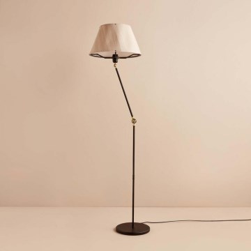 Lampe sur pied AYD 1xE27/40W/230V noire/beige