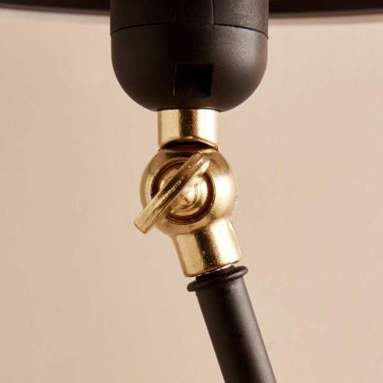 Lampe sur pied AYD 1xE27/40W/230V noire/beige