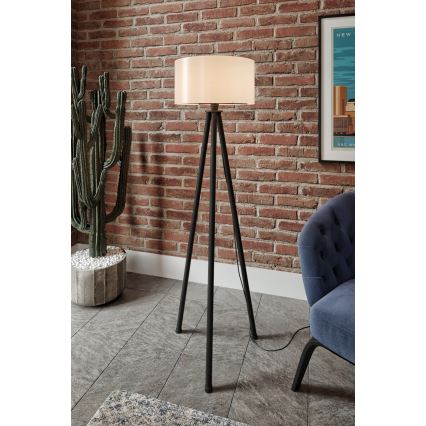 Lampe sur pied AYD 1xE27/40W/230V noire/blanche