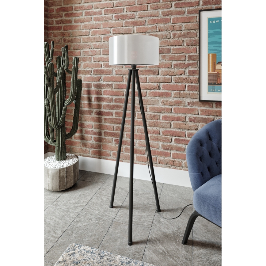 Lampe sur pied AYD 1xE27/40W/230V noire/blanche