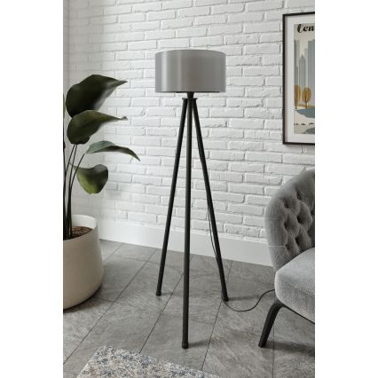 Lampe sur pied AYD 1xE27/40W/230V noire/grise