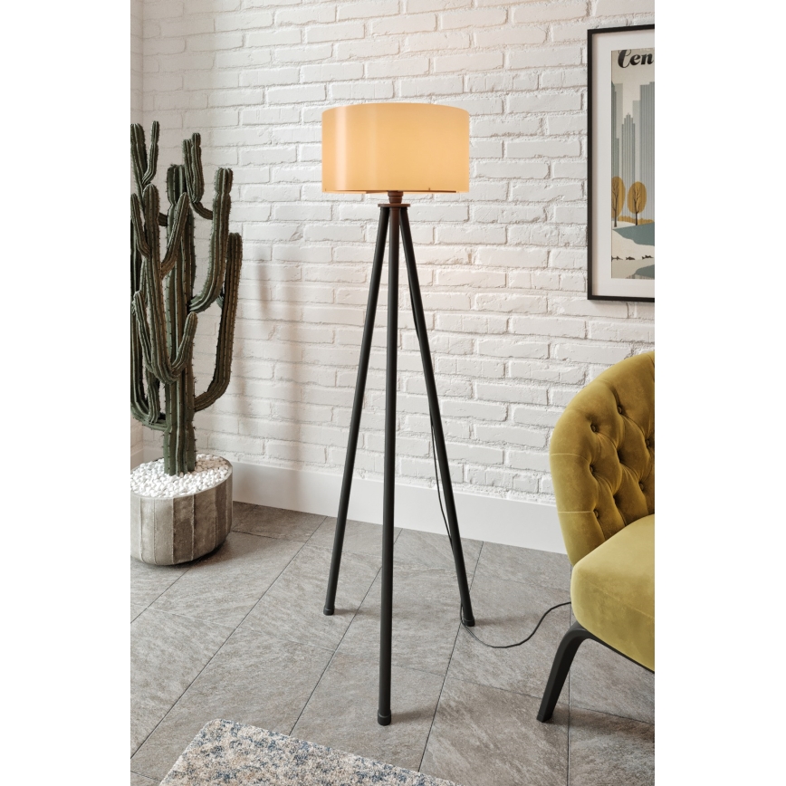 Lampe sur pied AYD 1xE27/40W/230V noire/marron