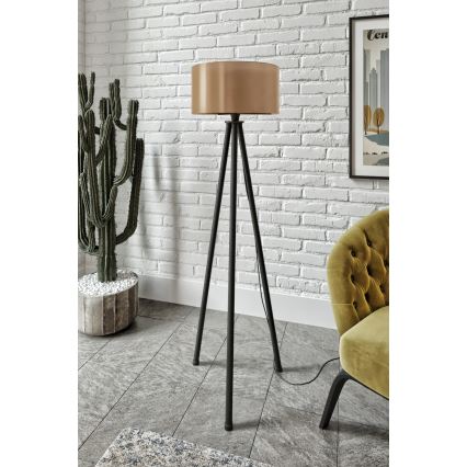 Lampe sur pied AYD 1xE27/40W/230V noire/marron