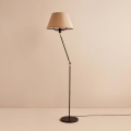 Lampe sur pied AYD 1xE27/40W/230V noire/marron