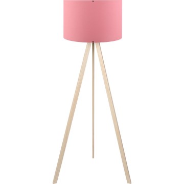 Lampe sur pied AYD 1xE27/40W/230V rose/beige