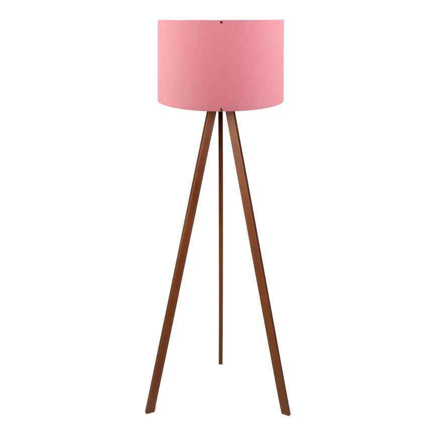Lampe sur pied AYD 1xE27/40W/230V rose/marron