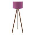 Lampe sur pied AYD 1xE27/40W/230V violette/marron