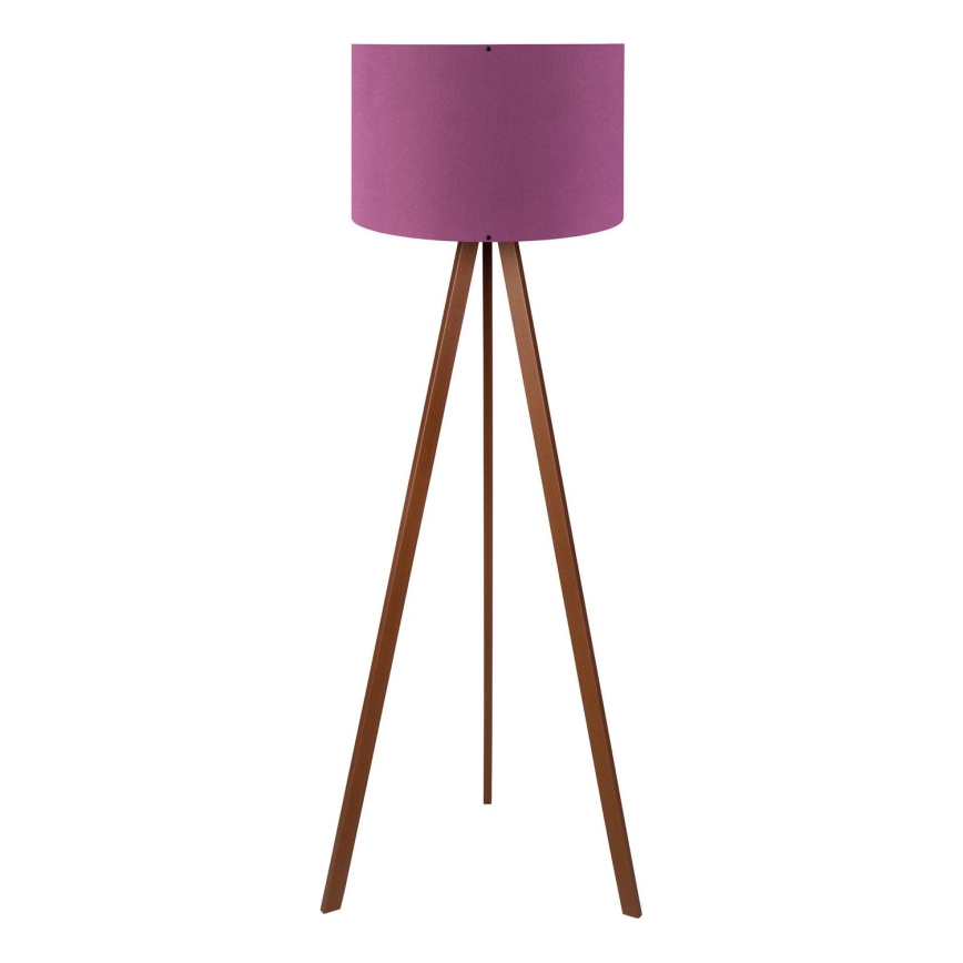 Lampe sur pied AYD 1xE27/40W/230V violette/marron