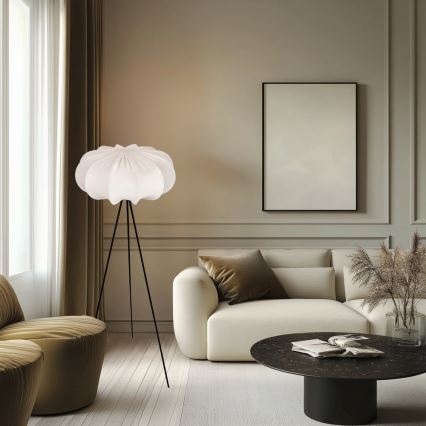 Lampe sur pied CAFEE 1xE27/40W/230V blanche/noire