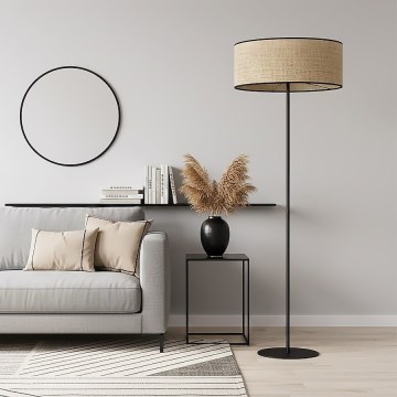 Lampe sur pied ECO 1xE27/15W/230V beige/rotin