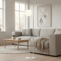 Lampe sur pied FLOR 1xE14/10W/230V blanche