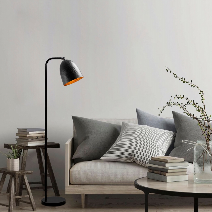 Lampe sur pied TATTOO 1xE27/40W/230V noire