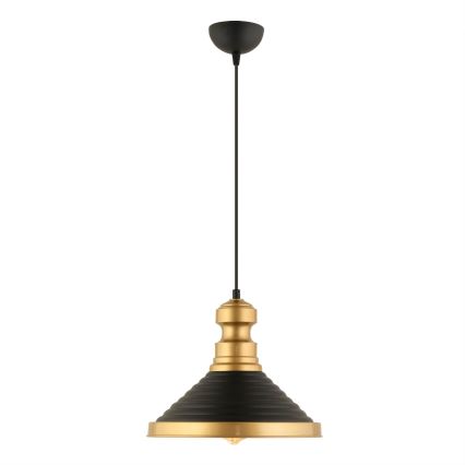 Lampe suspendue MONZA 1xE27/40W/230V, 30 cm noire/or