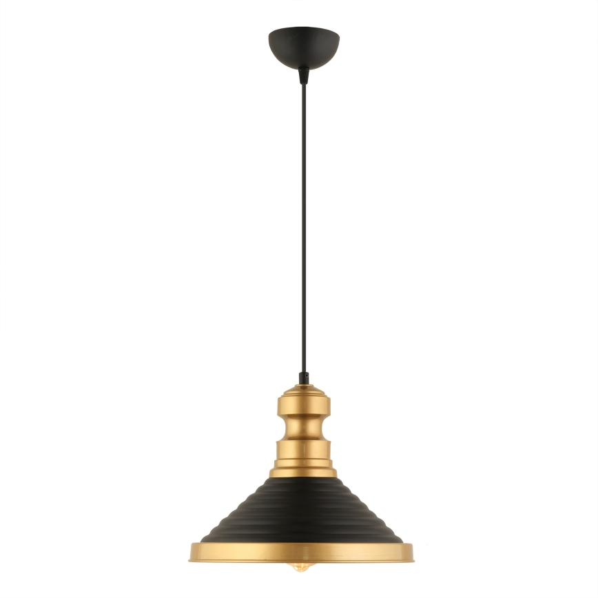 Lampe suspendue MONZA 1xE27/40W/230V, 30 cm noire/or