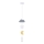 Lampe suspendue pour enfants TRIO 1xE27/20W/230V gris/blanc/jaune