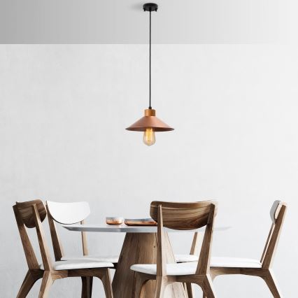 Lampe suspérieure MANAVGAT 1xE27/40W/230V cuivre/marron