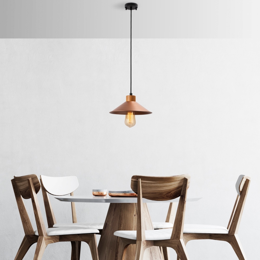 Lampe suspérieure MANAVGAT 1xE27/40W/230V cuivre/marron