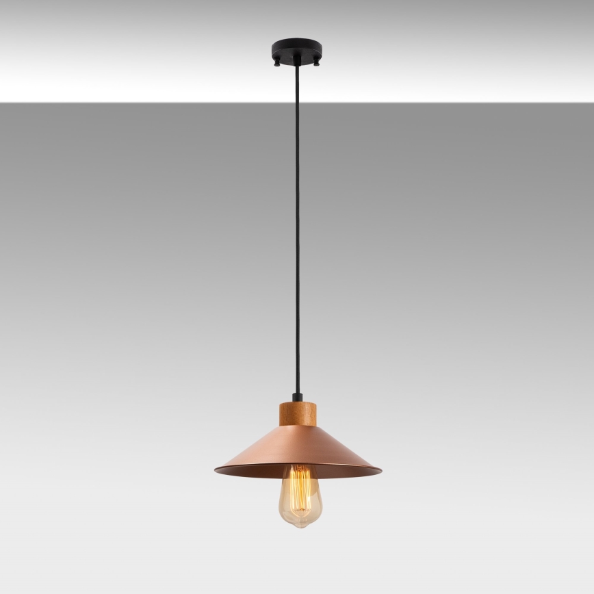 Lampe suspérieure MANAVGAT 1xE27/40W/230V cuivre/marron