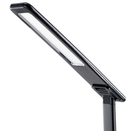 Lampe de table LED tactile à intensité variable avec chargement sans fil JOY LED/6W/230V + USB noire