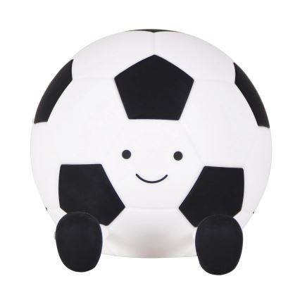 Lampe tactile LED dimmable pour enfants FOOTBALL LED/2W/5V USB 1200 mAh blanc/noir