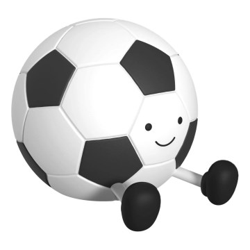 Lampe tactile LED dimmable pour enfants FOOTBALL LED/2W/5V USB 1200 mAh blanc/noir