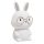 Lampe tactile pour enfants à intensité variable RGBW FLORKA LED/1W/5V USB 1200 mAh lapin blanc/gris